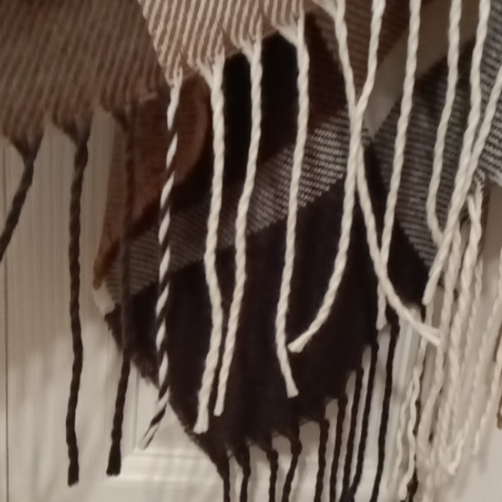 JustFab | Checked Ruana Wrap - Picture 9 of 12